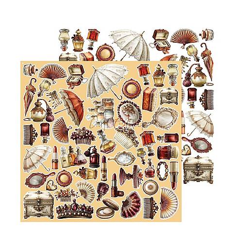 Scrapbook papier na vystrihovanie - Shades of Nature -  12x12 - Extra set Mix - Craft o Clock