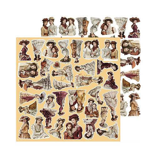 Scrapbook papier na vystrihovanie - Shades of Nature -  12x12 - Extra set Mix - Craft o Clock