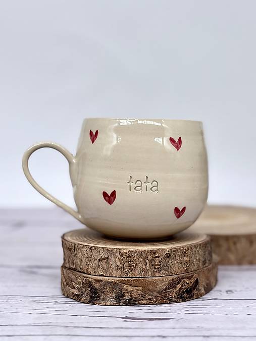 Love - šálka latte elegán tata (330ml, s uškom)