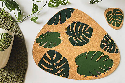 Korkové prestieranie MONSTERA