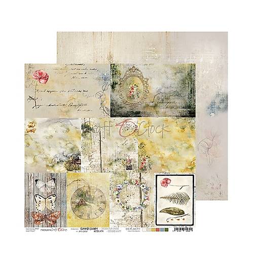 Scrapbook papier Summer Charm Craft o Clok  12 x 12 CC-PL-SC-F11
