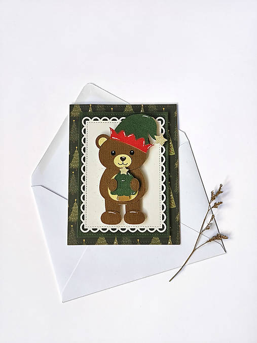 Papiernictvo - Vianočná pohľadnica - 18585186_