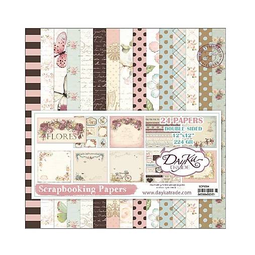 Scrapbook papier Flowers Dayka 12x12