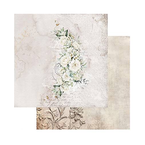 Scrapbook papier The Beginning of Our Story Alchemy of Art  8x8