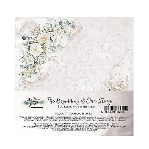 Scrapbook papier The Beginning of Our Story Alchemy of Art  6x6