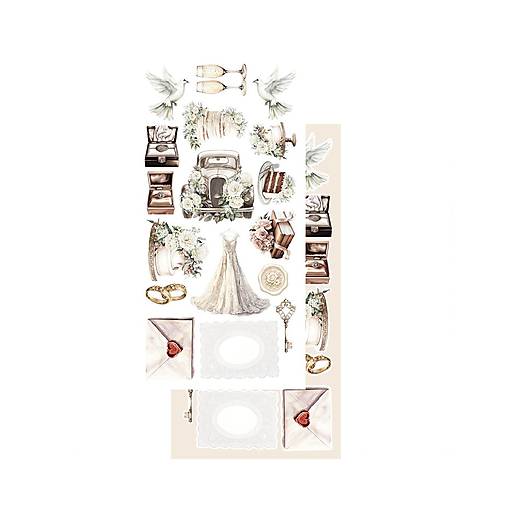 Scrapbook papier na vystrihovanie - The Beginning of Our Story -  Alchemy of Art - 6 x 12 - / AA-TBOS-10/