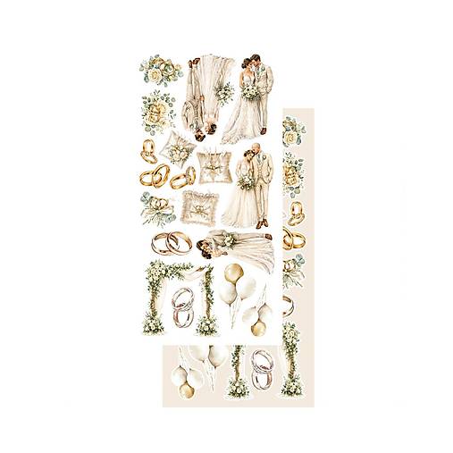 Scrapbook papier na vystrihovanie - The Beginning of Our Story -  Alchemy of Art - 6 x 12 - / AA-TBOS-10/