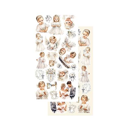 Scrapbook papier na vystrihovanie - Heartheat-baptism -  Alchemy of Art - 6 x 12 - / AA-H-B-11/