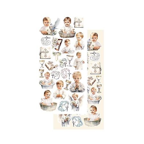 Scrapbook papier na vystrihovanie - Heartheat-baptism -  Alchemy of Art - 6 x 12 - / AA-H-B-11/