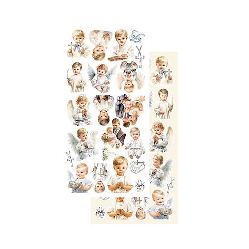 Scrapbook papier na vystrihovanie - Heartheat-baptism -  Alchemy of Art - 6 x 12 - / AA-H-B-11/