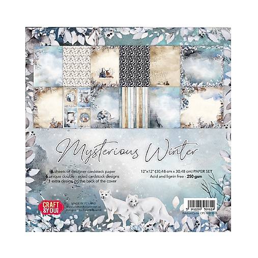 Scrapbook papier Mysterious Winter Craft & You Design 12 x 12