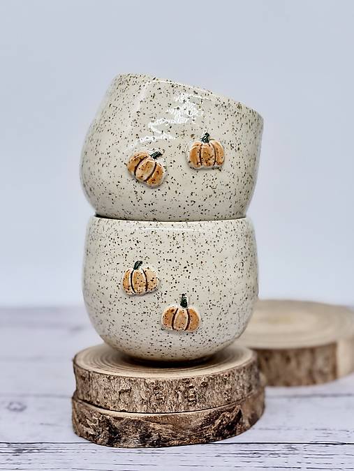 Nádoby - Oat Pumpkins - pohárik latte elegán (330ml, bez uška) - 18587354_