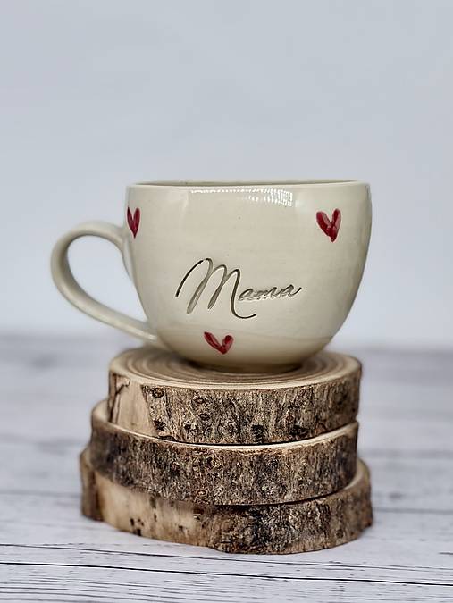 Love - šálka cappuccino mama limited (200ml, s uškom)
