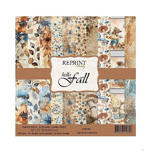 Scrapbook papier Hello fall Reprint 12x12