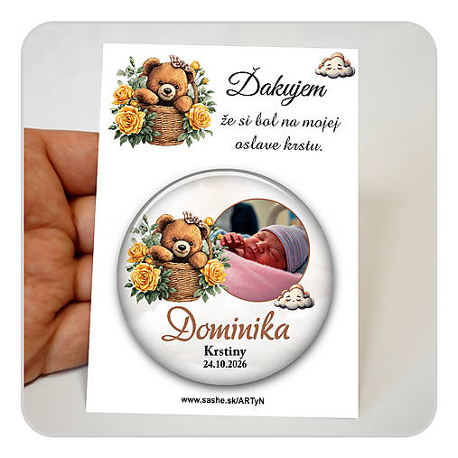 Magnetky - Magnetka - Krst Macko 096 - 18597128_