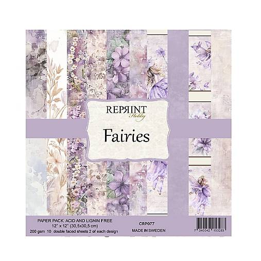 Scrapbook papier Fairies Reprint 12x12