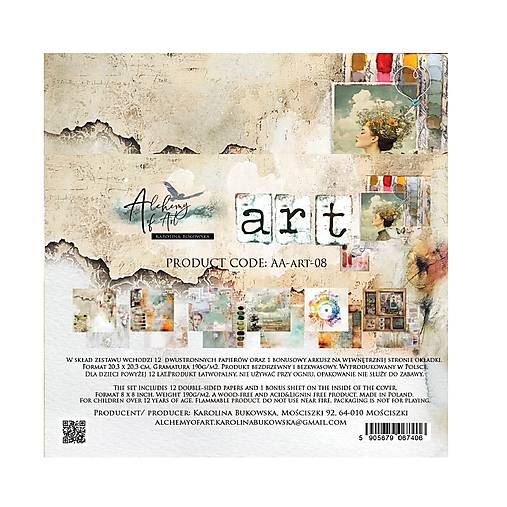 Scrapbook papier Art Alchemy of Art  8x8