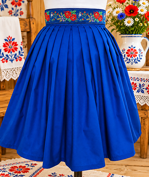 Sukne - FOLK SUKŇA - ľudová Modra - 18603545_