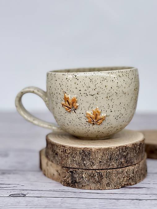 Nádoby - Oat Maples - šálka cappuccino (200ml, s uškom) - 18603226_