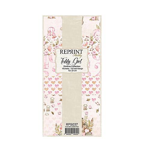 Scrapbook papier Teddy Girl Reprint Slim