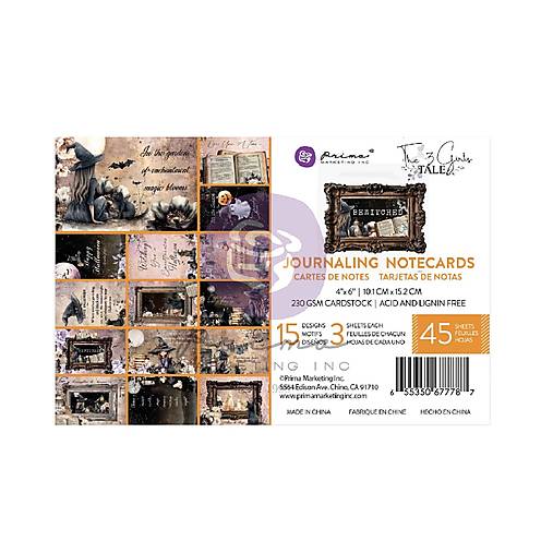 Journaling kartičky Bewitched Prima Marketing 4 × 6"