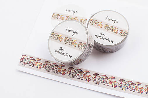 Papier - Washi páska - Fungi - 18610747_