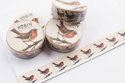 Papier - Washi páska - Červienka - 18610753_