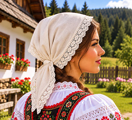 Iné doplnky - Šatka pre nevestu natural - 18620247_