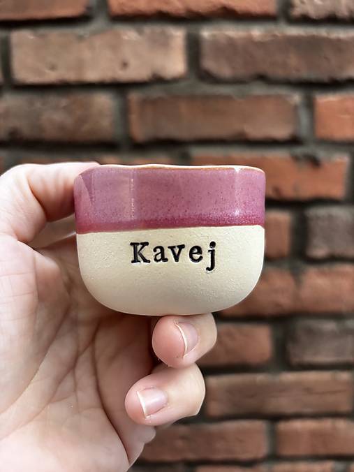 Nádoby - Kavej 80ml pohárik - 18621816_