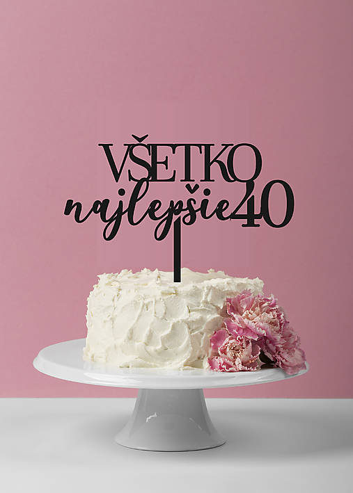 Dekorácie - Narodeninový zápich Všetko najlepšie 218 - 18624096_