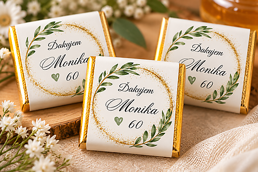 Darčeky pre svadobčanov - Mini čokoládky na oslavu - 18626592_
